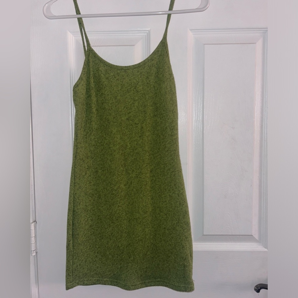 SHEIN olive green mini dress